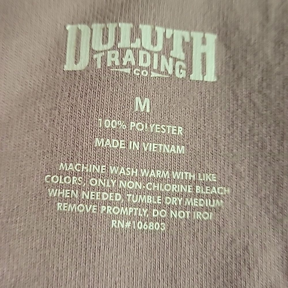 Duluth Womens Scenic View Fleece Jacket Sz Medium Lavender Lightweight - Picture 4 of 4